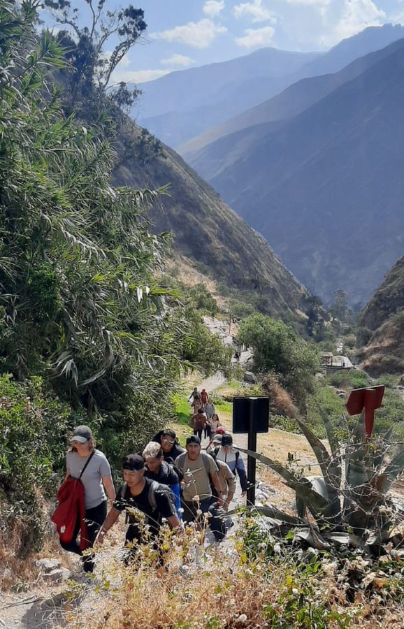 Einmal jährlich wird eine größere gemeinsame Aktion unternommen - z.B. eine Wanderung in den Anden.