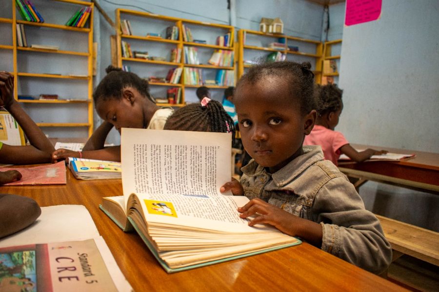 Die Bibliothek in Mathare